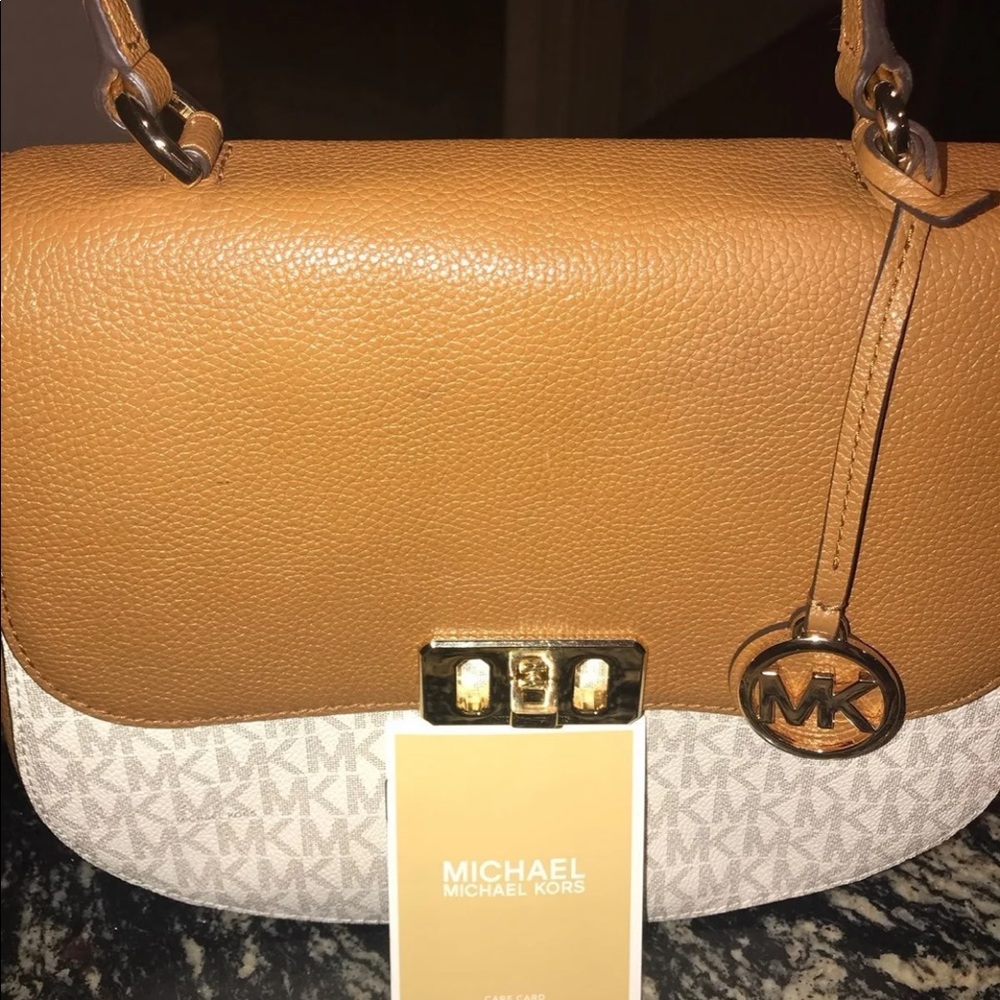 Michael Kors Karson Saddlebag Purse Saddlebag